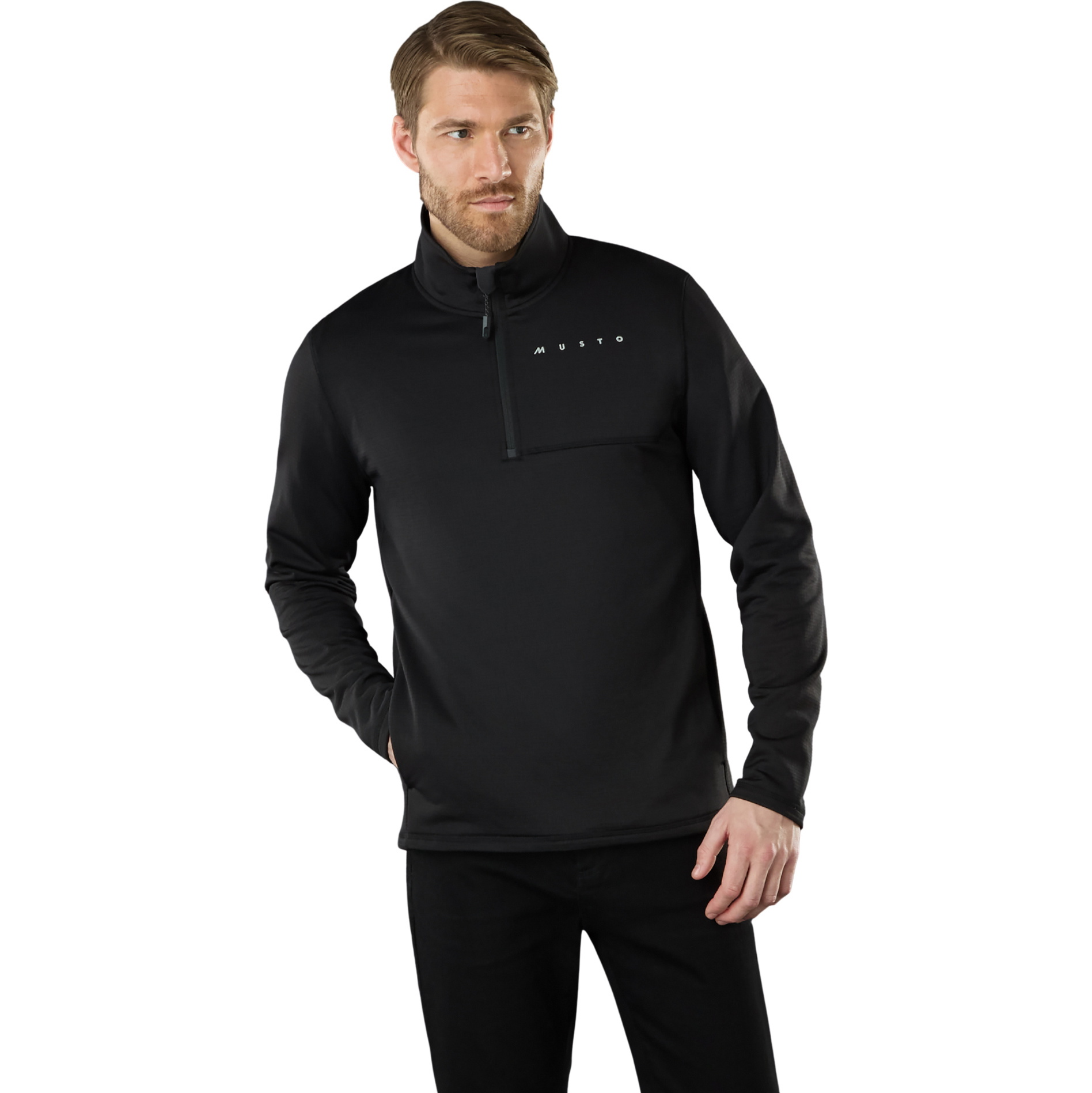 2025 Musto Mens Evo Thermal Lite Tech Fleece 84186 - Black